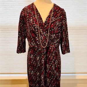 Coldwater Creek Black and Red Dress